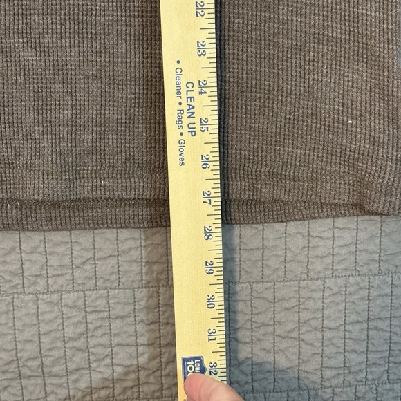 Lee Thermal Waffle Knit Shirt Men Large Brown Base Layer Y2K Long Sleeve Outdoor - Picture 10 of 10